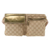 Secondhand Gucci Vintage Double Belt Bag GG Canvas with