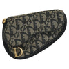 Secondhand Christian Dior Saddle Zip Pouch Diorissimo