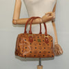 MCM Visetos Handbag Canvas and Leather