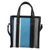 Balenciaga Bazar Convertible Tote Striped Leather