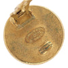 Secondhand Chanel Vintage Round CC Clip-On Earrings Metal with Faux