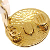 Chanel Vintage Round CC Clip-On Earrings Metal