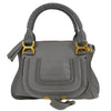 Secondhand Chloe Marcie Satchel Gray Leather Bags
