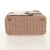 Secondhand Prada Comic Basket Bag Wicker with Applique