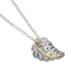 Tiffany & Co. Leaf Pendant Necklace Silver 925 and K18 Yellow Gold