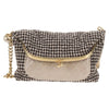 Secondhand Chanel Tabatiere Kisslock Fold Over Bag Tweed with Quilted