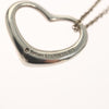 Tiffany & Co. Elsa Peretti Open Heart Pendant Necklace Sterling Silver