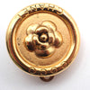 Chanel Vintage Camellia Earrings Gold-plated