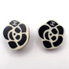 Secondhand Chanel Vintage Camellia Clip-On Earrings