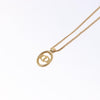 Secondhand Christian Dior CD Pendant Necklace Gold-plated