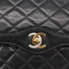 Chanel Vintage Two Tone CC Flap Bag Quilted Lambskin