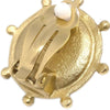 Secondhand Chanel Vintage Round Clip-On Earrings Metal with Faux