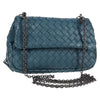 Secondhand Bottega Veneta Expandable Chain Crossbody Bag Intrecciato Nappa