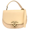 Secondhand Chanel Coco Curve Flap Messenger Calfskin and Quilted Goatskin