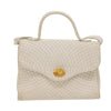 Secondhand Bally Handbag White Leather Bags