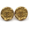 Secondhand Chanel Vintage CC Round Button Clip-On Earrings