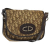 Christian Dior Vintage CD Flap Shoulder Bag Canvas
