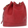 Secondhand Hermes Market Handbag Red Leather Bags