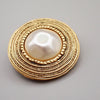 Secondhand Chanel Vintage Round Clip-On Earrings Metal with Faux