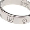 Cartier C de Cartier Happy Birthday Band Ring 18K White Gold