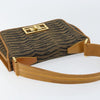 Fendi Vintage Tiger Print Shoulder Bag Canvas