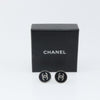 Chanel CC Round Clip-On Earrings Enamel with Metal