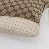 Secondhand Gucci Zip Messenger Bag GG Canvas with Perforated