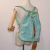 Secondhand Gucci Vintage Bamboo Drawstring Backpack Suede and