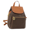 Celine Vintage Macadam Backpack Canvas and Leather