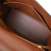 Hermes Kelly Handbag Brown Evergrain with Gold Hardware