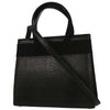 Secondhand Salvatore Ferragamo Convertible Vara Bow Tote Lizard Embossed