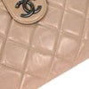 Chanel Coco Pleats Duo Color Chain Clutch Quilted Glazed Calfskin