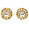Secondhand Chanel CC Round Earrings Metal and