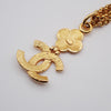 Chanel CC Flower Pendant Necklace Metal