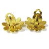 Secondhand Chanel Vintage CC Flower Cutout Round Clip-On Earrings