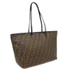 Fendi Roll Tote Printed Zucca Canvas