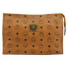 Secondhand MCM Visetos pouch Brown Canvas Accessories