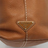 Secondhand Prada Embossed Logo Convertible Open Tote Vitello Daino