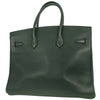 Secondhand Hermes Birkin Handbag Green Ardennes with Gold Hardware