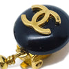 Secondhand Chanel CC Dangle Earrings Metal with Faux