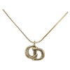 Christian Dior CD Pendant Necklace Metal