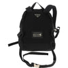 Secondhand Prada Logo Backpack Tessuto