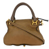 Secondhand Chloe Marcie Satchel Brown Leather Bags