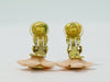 Chanel Vintage CC Flower Clip-On Earrings Metal