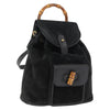 Gucci Vintage Bamboo Backpack Suede