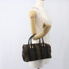 Fendi Vintage Pequin Convertible Boston Bag Coated Canvas