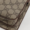 Gucci Ophidia Zip Shoulder Bag GG Coated Canvas