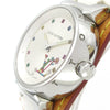 Secondhand Louis Vuitton Tambour Quartz Watch Stainless Steel and Monogram Multicolor