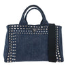 Prada Canapa Convertible Tote Denim