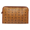 Secondhand MCM Visetos pouch Brown Canvas Accessories